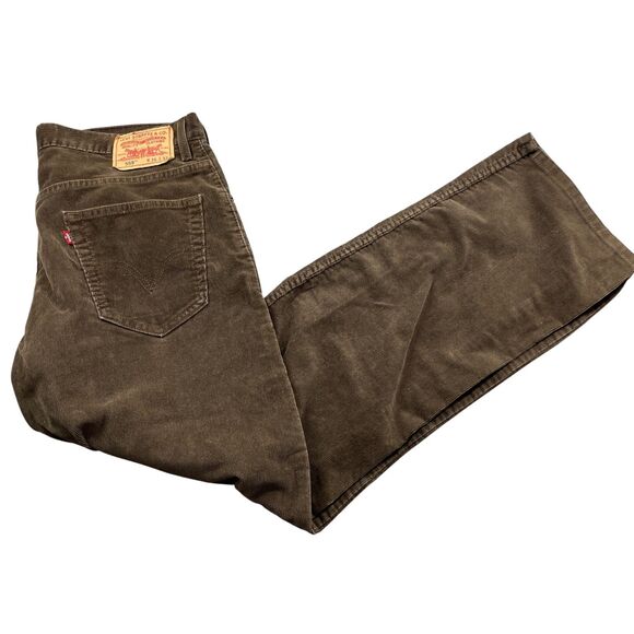 Levis Strauss 559 Brown Cords 36 x 32 Vintage Relaxed Straight Cotton Blend - Picture 1 of 8